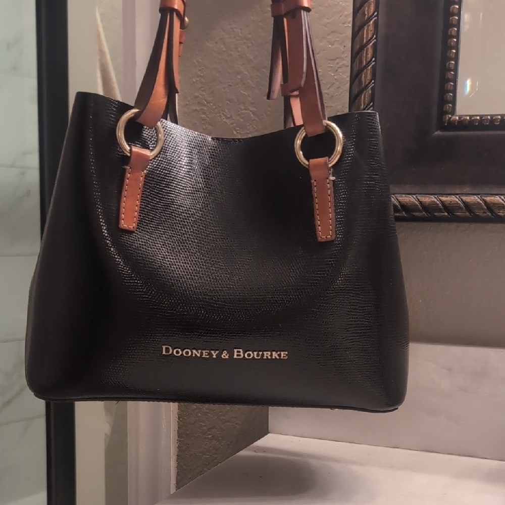 Dooney & Bourke Black Leather Tote Bag
